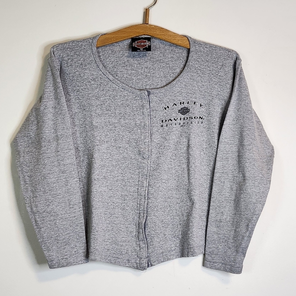 Harley Davidson Gray Long Sleeve